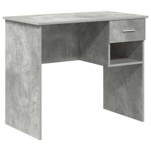 vidaXL Bureau Gris b&eacute;ton 90 x 49 x 75 cm Bois d'ing&eacute;nierie