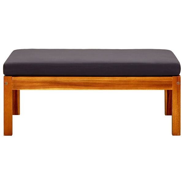 vidaXL Repose-pieds de jardin lot de 2 Bois d'acacia massif