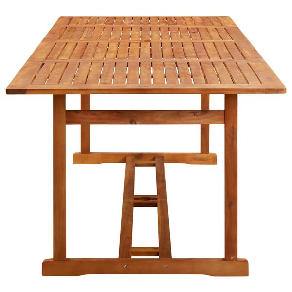 vidaXL Table à dîner de jardin 220x90x75 cm Bois d'acacia massif