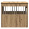 vidaXL Meuble de cage pour chiens ch&ecirc;ne artisanal 64,5x80x71 cm