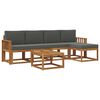 vidaXL Ensemble de canap&eacute;s d'ext&eacute;rieur 6 pc Naturel et Anthracite