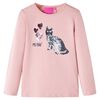 vidaXL T-shirt enfants &agrave; manches longues rose clair 116