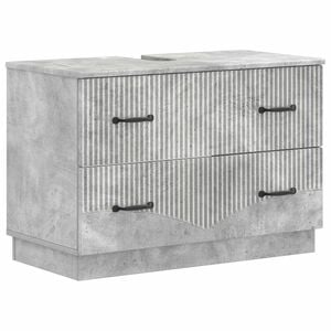 vidaXL Meuble sous Lavabo de Salle de Bain HOORN Gris b&eacute;ton