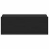 vidaXL Table de chevet flottante noir 40x30x15 cm Bois d'ing&eacute;nierie