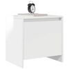 vidaXL Tables de chevet 2 pcs blanc brillant 45x34x44,5 cm