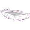 vidaXL Cadre de lit sans matelas 90x200 cm bois massif de ch&ecirc;ne