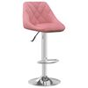 vidaXL Tabourets de bar lot de 2 rose velours