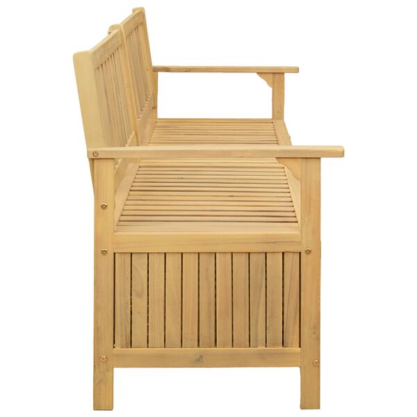 vidaXL Banc de rangement avec stockage avec porte Acacia massif