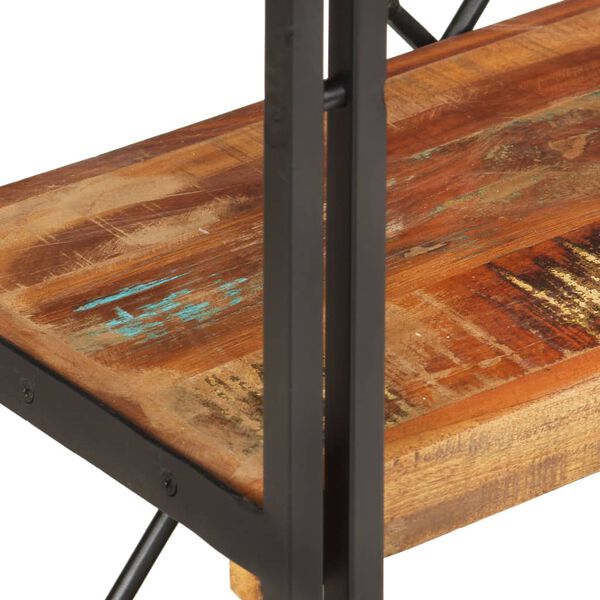 vidaXL Biblioth&egrave;que &agrave; 3 niveaux 60x30x80cm Bois de r&eacute;cup&eacute;ration massif