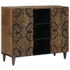 vidaXL Buffet Marron 90 x 33,5 x 75 cm Bois de mangue massif