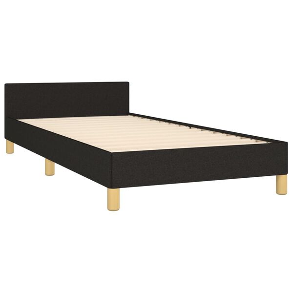 vidaXL Cadre de lit sans matelas noir 80x200 cm tissu