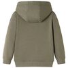 Sweatshirt &agrave; capuche pour enfants kaki 104