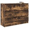 vidaXL Buffet ch&ecirc;ne fum&eacute; 100x35x76 cm bois d'ing&eacute;nierie