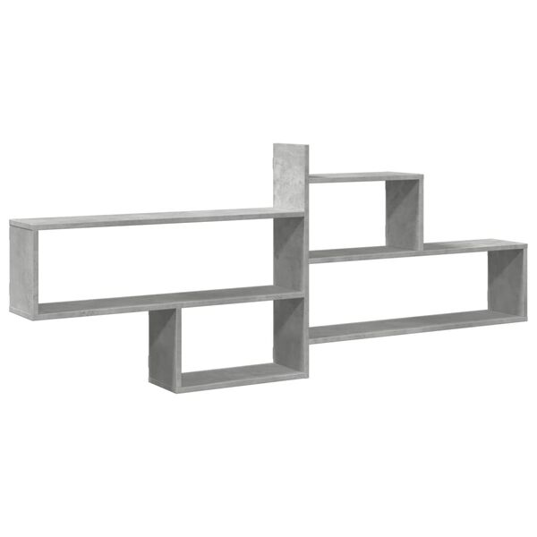 vidaXL Étagère murale gris béton 167,5x18x68 cm bois d'ingénierie