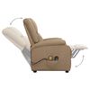 vidaXL Fauteuil de massage Cappuccino Similicuir