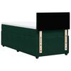 vidaXL Sommier &agrave; lattes de lit et matelas Vert fonc&eacute; 80x200 cm Velours