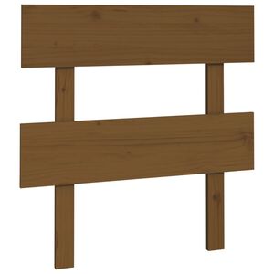 vidaXL T&ecirc;te de lit Marron miel 93,5x3x81 cm Bois massif de pin