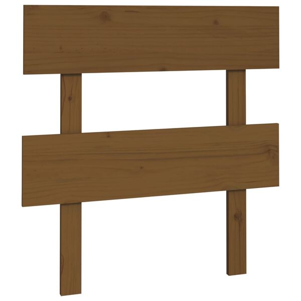 vidaXL Tête de lit Marron miel 93,5x3x81 cm Bois massif de pin
