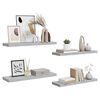 vidaXL &Eacute;tag&egrave;res murales flottantes 4 pcs gris b&eacute;ton 80x23,5x3,8 cm MDF