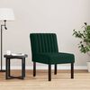 vidaXL Fauteuil sans accoudoirs vert fonc&eacute; velours