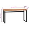 vidaXL Bureau 120x45x75 cm Bois de teck solide
