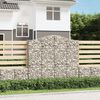 vidaXL Paniers &agrave; gabions arqu&eacute;s 14 pcs 200x30x180/200 cm Fer galvanis&eacute;