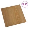 vidaXL Planches de sol 55 pcs Marron 5,11 m&sup2; PVC