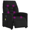 vidaXL Fauteuil inclinable de massage électrique noir tissu microfibre