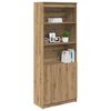 vidaXL Buffet haut ch&ecirc;ne artisanal 70x35x180 cm bois d'ing&eacute;nierie