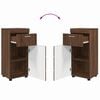 vidaXL Ensemble d'armoire de salle de bain TULUM Ch&ecirc;ne brun