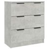 vidaXL Buffet Gris b&eacute;ton 60x30x70 cm Bois d'ing&eacute;nierie