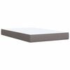 vidaXL Sommier &agrave; lattes de lit avec matelas taupe 120x190 cm tissu