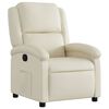 vidaXL Fauteuil inclinable cr&egrave;me similicuir