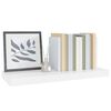 vidaXL &Eacute;tag&egrave;re murale flottante Blanc brillant 60x23,5x3,8 cm MDF