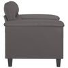 vidaXL Fauteuil Gris 60 cm Similicuir