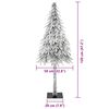 vidaXL Sapin de Noël avec 150 LED Blanc 120 cm PE et Acier
