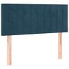 vidaXL T&ecirc;te de lit Bleu fonc&eacute; 80x5x78/88 cm Velours