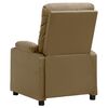 vidaXL Fauteuil inclinable Cappuccino Similicuir