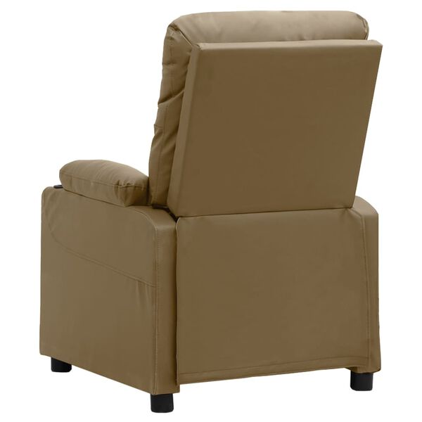 vidaXL Fauteuil inclinable Cappuccino Similicuir