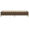 vidaXL Cadre de lit sans matelas marron foncé 90x200 cm tissu