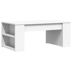 vidaXL Table basse blanc 102x55x42 cm bois d'ing&eacute;nierie