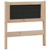 vidaXL T&ecirc;te de lit Autre Marron et noir 80 cm Bois massif en pin