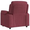 vidaXL Fauteuil inclinable Rouge bordeaux Tissu