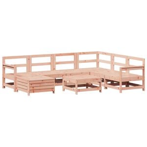 vidaXL Salon de jardin 8 pcs bois massif sapin de douglas