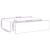 vidaXL &Eacute;tag&egrave;re murale &agrave; tiroirs en ch&ecirc;ne et blanc 40 x 23,5 x 10 cm MDF