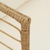 vidaXL Chaises de jardin lot de 2 avec coussins naturel r&eacute;sine tress&eacute;e