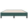 vidaXL Cadre de lit sans matelas vert fonc&eacute; 120x220 cm velours