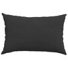 vidaXL Coussins de canapé 2 pcs Noir 60 x 40 cm tissu
