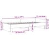 vidaXL Cadre de lit sans matelas ch&ecirc;ne sonoma 90x190 cm