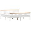 vidaXL Cadre de lit sans matelas blanc bois massif de pin 180x200 cm